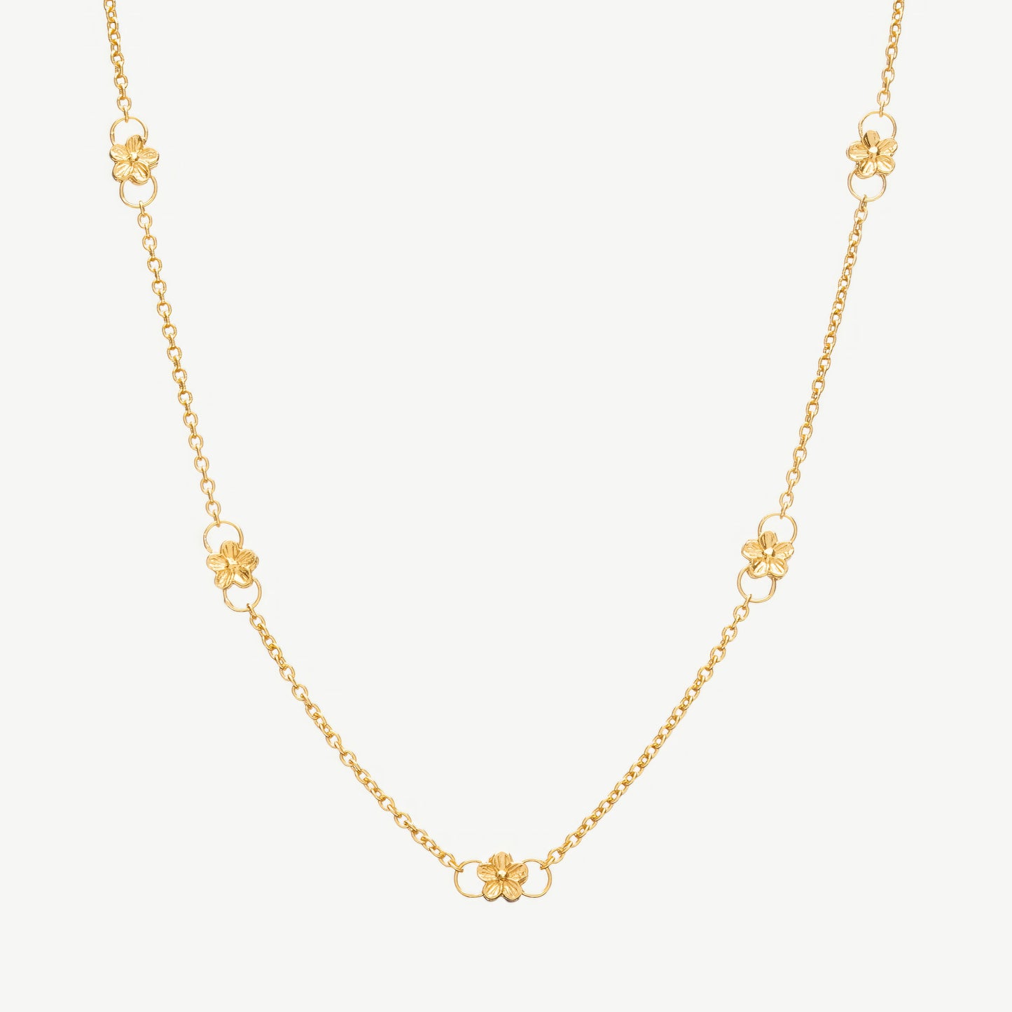 Colar Malha Flores